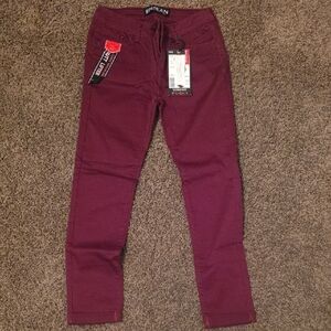 Deep Burgundy Jeans